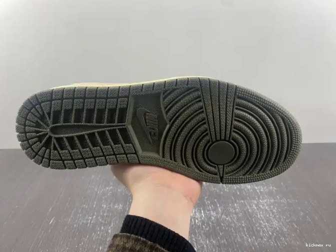 Cheap SCOTT TRAVIS DM7866-002 OG JORDAN OLIVE' 'BLACK SP AIR 1 X LOW 0505